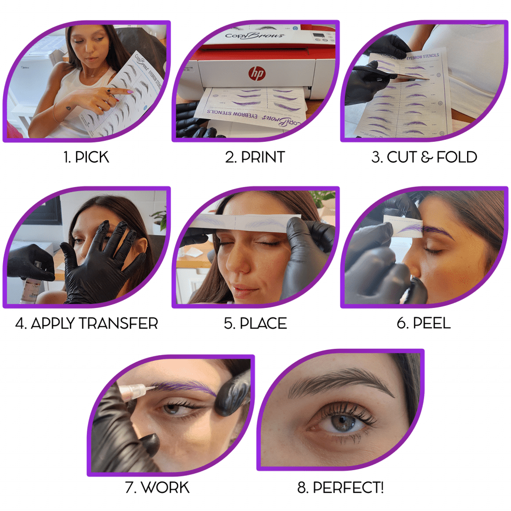 CopyBrows Eyebrow Stencils Printer Kit NPM Shop
